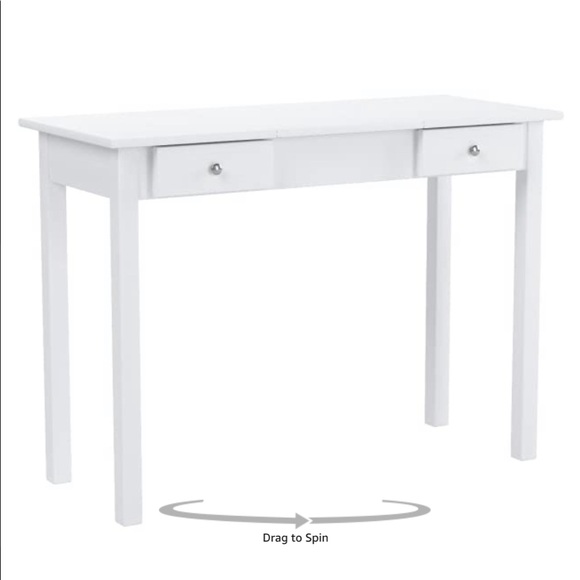 Vanity Table with Flip Top Mirror - Picture 4 of 4